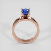 2.03 Ct. Blue Sapphire Ring, 14K Rose Gold 3