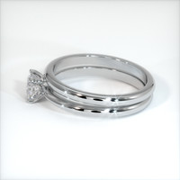 0.51 Ct. White Sapphire Ring, 10K White Gold 4