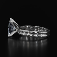 2.58 Ct. White Sapphire Ring, 14K White Gold 4