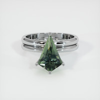 2.18 Ct. Sapphire Ring, 14K White Gold 1