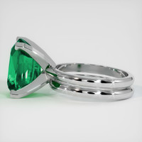 6.51 Ct. Emerald Ring, 18K White Gold 4