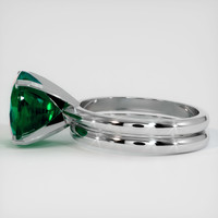 3.85 Ct. Emerald Ring, 18K White Gold 4