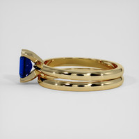 0.64 Ct. Blue Sapphire Ring, 10K Yellow Gold 4