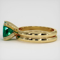 1.38 Ct. Emerald Ring, 18K Yellow Gold 4