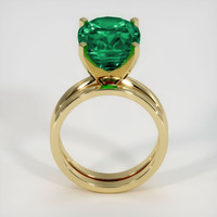 6.51 Ct. Emerald Ring, 18K Yellow Gold 3
