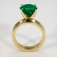 3.85 Ct. Emerald Ring, 18K Yellow Gold 3