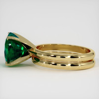 3.85 Ct. Emerald Ring, 18K Yellow Gold 4