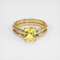 1.53 Ct. Sapphire Ring, 18K Yellow Gold 1