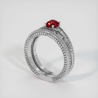 1.12 Ct. Ruby Ring, Platinum 950 2