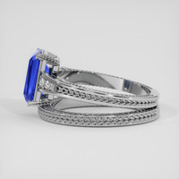 2.26 Ct. Blue Sapphire Ring, Platinum 950 4