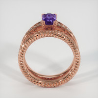 1.20 Ct. Sapphire Ring, 14K Rose Gold 3