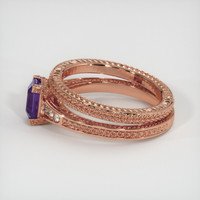 1.20 Ct. Sapphire Ring, 14K Rose Gold 4