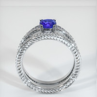 0.62 Ct. Blue Sapphire Ring, 10K White Gold 3