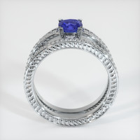 0.67 Ct. Blue Sapphire Ring, 10K White Gold 3