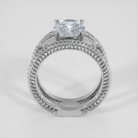 3.60 Ct. Bluish Grey Sapphire Ring, 14K White Gold 3