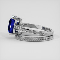 3.35 Ct. Blue Sapphire Ring, 18K White Gold 4