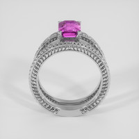 2.44 Ct. Purple Sapphire Ring, 18K White Gold 3