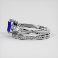 1.16 Ct. Blue Sapphire Ring, 18K White Gold 4