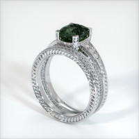 3.19 Ct. Sapphire Ring, 18K White Gold 2