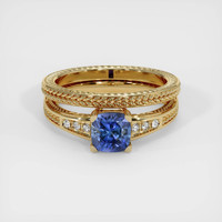 0.86 Ct. Sapphire Ring, 14K Yellow Gold 1