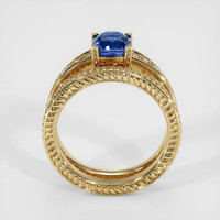 0.86 Ct. Sapphire Ring, 14K Yellow Gold 3