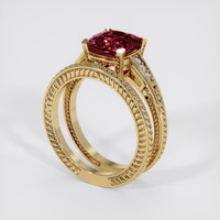 2.54 Ct. Gemstone Ring, 14K Yellow Gold 2