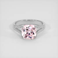 4.19 Ct. Pink Sapphire Ring, Platinum 950 1