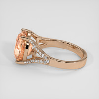 6.04 Ct. Padparadscha Sapphire Ring, 14K Rose Gold 4