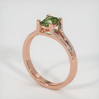0.79 Ct. Sapphire Ring, 14K Rose Gold 2
