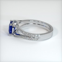 1.08 Ct. Blue Sapphire Ring, 10K White Gold 4