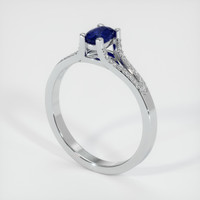 0.48 Ct. Sapphire Ring, 14K White Gold 2