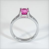 1.26 Ct. Pink Sapphire Ring, 14K White Gold 3