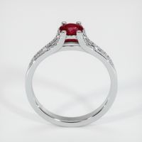 0.56 Ct. Ruby Ring, 14K White Gold 3