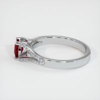 0.56 Ct. Ruby Ring, 14K White Gold 4