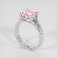 4.19 Ct. Pink Sapphire Ring, 14K White Gold 2
