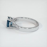 0.78 Ct. Sapphire Ring, 14K White Gold 4