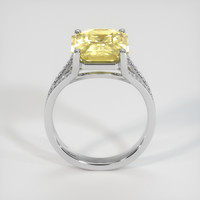 6.13 Ct. Yellow Sapphire Ring, 14K White Gold 3