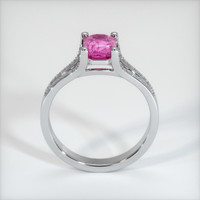 1.26 Ct. Pink Sapphire Ring, 18K White Gold 3