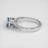 1.26 Ct. Sapphire Ring, 18K White Gold 4