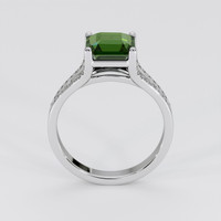 2.53 Ct. Green Sapphire Ring, 18K White Gold 3