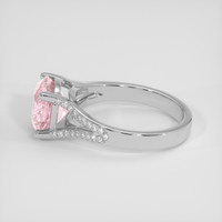4.19 Ct. Pink Sapphire Ring, 18K White Gold 4