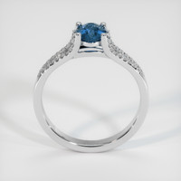 0.89 Ct. Sapphire Ring, 18K White Gold 3