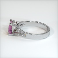 1.05 Ct. Sapphire Ring, 18K White Gold 4