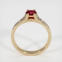 0.56 Ct. Ruby Ring, 14K Yellow Gold 3