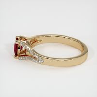 0.56 Ct. Ruby Ring, 14K Yellow Gold 4