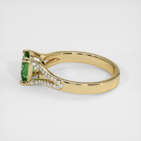 1.17 Ct. Green Sapphire Ring, 18K Yellow Gold 4