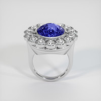 14.06 Ct. Blue Sapphire Ring, Platinum 950 3