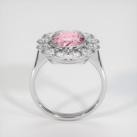 3.37 Ct. Padparadscha Sapphire Ring, Platinum 950 3