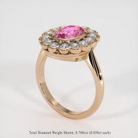 2.03 Ct. Sapphire Ring, 14K Rose Gold 2
