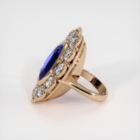 25.11 Ct. Blue Sapphire Ring, 18K Rose Gold 4